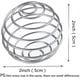thumbnail image 4 of 4 piezas de acero inoxidable bola agitador bola alambre batidor bola proteína mezcla bola para agitador taza botella mezclador Namotu WMSS-335, 4 of 5