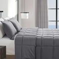 thumbnail image 3 of 1pc SOLID Gray Comforter Full/Queen Gray, 3 of 5