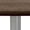 Studio Teak, Silver Base, variant on KFI Studios Mode 3.5' Square Dining Table, Studio Teak, Silver Base