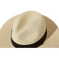 thumbnail image 4 of Sombrero Panamá de ala ancha enrollable para mujer, sombrero para el sol con hebilla de cinturón, sombrero para la playa Fedora UPF50+ $ Sombreros para el sol para mujer, sombrero de playa, 4 of 6