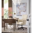 thumbnail image 6 of Bowery Hill Modern Executive Tilt Leather Swivel Chair in Beige, 6 of 9