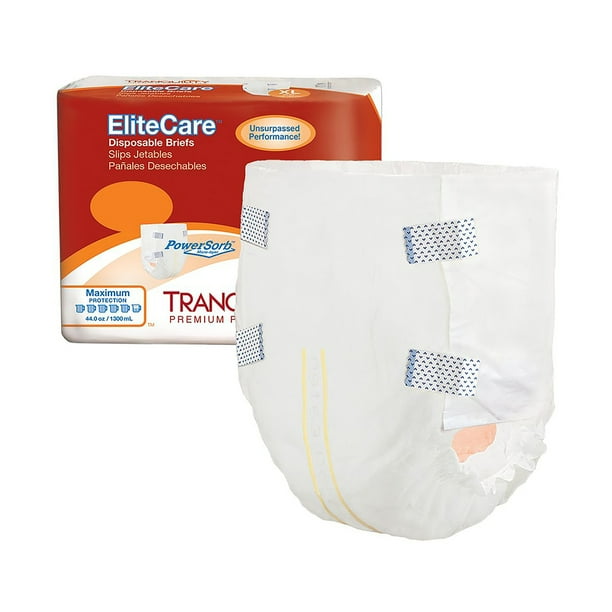 Tranquility Incontinence Brief Daytime or Overnight, 2414, Maximum, 12