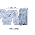 thumbnail image 2 of COM1950s Christmas Ribbon for Gift Wrapping, Decorative Holiday Ribbon for Wreaths, Tree Ornaments & DIY Crafts, 2 of 6