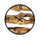thumbnail image 2 of Reloj de pared de madera silencioso, rústico, decoración de pared hueca para oficina, dormitorio, cocina y sala de estar. Números romanos, 2 of 8