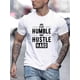 thumbnail image 1 of Stay Humble Hustle Creative Stylish Pattern Men's Round Crew Neck Short Sleeve, Simple Style Tee Fashion Regular Fit T-Shirt Casual Comfy Top For Spring Summer Holiday Leisure Vacation Men's Clothing, 1 of 5