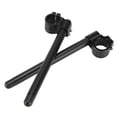 thumbnail image 3 of kurtrusly Universel 31mm CNC Fourche Clip-On Poignée Poignée Guidon pour Moto Noir, 3 of 7