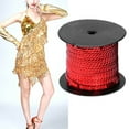 thumbnail image 1 of 6mm Sequin String for Clothing, Shoes, Crafts, 100 Yard Decorative Accessory, Premium Metallic Sequins, 1 of 7