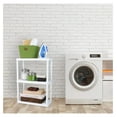 thumbnail image 2 of HeSLehs 3 Shelf Knect-A-Shelf Ventilated Light Duty Storage Unit Organizer System for Home, Garage, Basement, and Laundry, White, 2 of 9