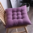 thumbnail image 1 of Xiao Hua Cojín Delgado Morado para Silla de Comedor -1 Pieza, Cojín de Encaje Acolchado Que Reduce la Presión, Cojín Antideslizante para Silla de Comedor para Sala de Estar Silla de Ocio, 19.69 X, 1 of 5