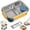 C, variant on Stainless Steel Bento Box Lunch Box Metal Food Storage Container with Removable Dividers, Portable & Leak-Proof Meal Prep Container