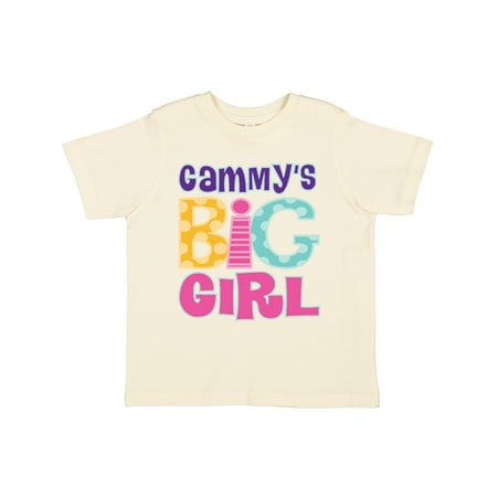 

Inktastic Gammy s Big Girl Gift Toddler Toddler Girl T-Shirt