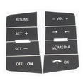thumbnail image 1 of White Writing Button Repair Decals for For FORD Focus 20082010 Steering Wheel, 1 of 4