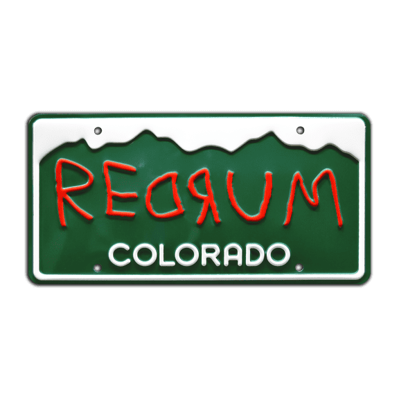 The Shining | The Torrance Family | REDRUM | Metal Stamped License Plate