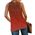 thumbnail image 6 of JTZGDY Tank Top for Women Cute Boho Floral Printed V Neck Summer Sleeveless Graphic T Shirt Tops Dressy Casual Loose Fit Cozy Tunic Blouses Red XL, 6 of 8
