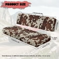 thumbnail image 7 of Uorisanigo UTV Seat Covers Set with Elastic Band, Easy Installation Brown Cow Print Mule Seat Cover for Kawasaki Mule 3000 3010 3020 Durable Fabric Replacement UTV Accessories, 7 of 7