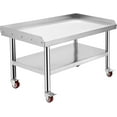 thumbnail image 1 of Ourlova Table Support de Gril en Acier Inoxydable 36*30 Pouces, pour Cuisine de Restaurant Commercial à Domicile avec Roue, 1 of 7