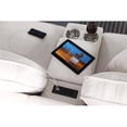 thumbnail image 6 of 8 - Piece Chenille Fabric Upholstered Sectional With Console & Ottoman-Beige, 6 of 14