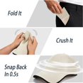 thumbnail image 3 of WGRFFH Uncrushable Baseball Cap,Seamless Lightweight Sports Cap,Race Day Men's Running Hat,Quick Dry Mesh Cap Sweatband,Performance Breathable Holes Profile Low Profile Dad Hat For Running Beige, 3 of 5