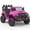 Barbie Pink, variant on Hikiddo 12 Volt Kids Ride on Car, 2-Seater Battery Operated Ride on Truck Toy for Kids Boys with Remote, Bluetooth - Pink