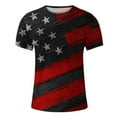thumbnail image 4 of Aloohaidyvio 4th of July Shirts for Men 1776 Vintage American Flag Patriotic Round Neck Short Sleeve Tops USA Independence Day T-Shirt L, 4 of 5