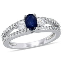 Everly Women's Sapphire 14K White Gold Engagement Ring