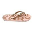 thumbnail image 3 of Michael Kors MK Logo Branded PVC Jet Set Women's Flip Flops, Powder Blush, 7M, 3 of 7