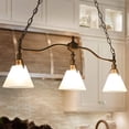 thumbnail image 2 of LNC Darren Modern Kitchen Island Pendant Light with 3 Opal Glass Shades, 31.5" Antique Brushed Gold, 2 of 16
