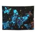 thumbnail image 5 of WYYP  Butterfly Tapestry for Room Decor,Blue Fantasy Butterflies on Starry Sky Tapestries Wall Hanging,Black Night Sky Tapestry for Bedroom Aesthetic Living Room Dorm Party Decoration, 40x60inch, 5 of 6