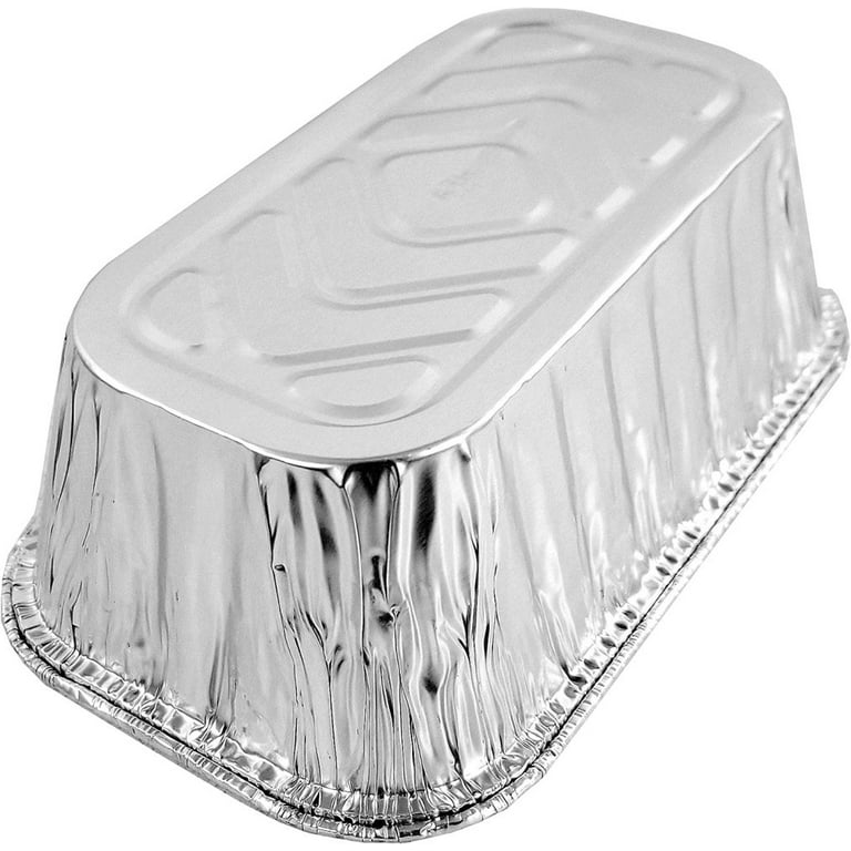 Durable 1 lb. Aluminum Foil Mini-Loaf Pan w/Dome Lid –