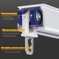 thumbnail image 3 of GXCZ Curtain Rods For Windows Heavy Duty Curtain Track (Ceiling Or Wall Mount) For Heavy Curtains, Room Divider Curtain Rail Wall Thickness 2.0-2.6 Mm, Aluminum Alloy, Mute Slide For Home Office(White-ceiling,140cm/4.6ft), 3 of 5