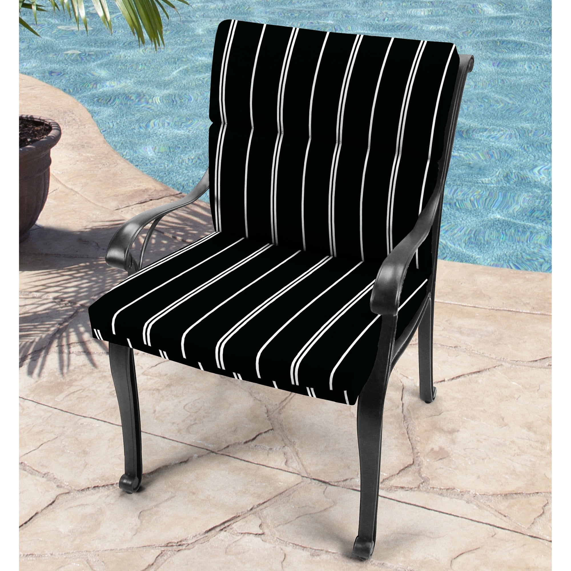 Jordan Manufacturing Reeder Stripe Outdoor Chair Cushion