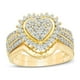thumbnail image 2 of Xihbxyly Anillo de Oro con Diamantes, Elegante Anillo de Moda, Elegante Joya de Aleación, Accesorio Versátil de Dos Piezas, Ideal para Bodas, Compromisos y Fiestas, Regalo Perfecto para Ella., 2 of 6