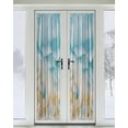 thumbnail image 2 of Blue Summer Beach Blackout Curtains, French Door Curtains for Door Window, Coastal Starfish Shell Privacy Drapery for Patio/Sidelight Doors, 1 Panel with Tieback, 25 x 72 Inches, 2 of 6