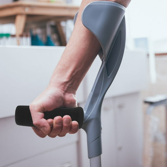 LOLIPPYY 2Pcs Black Walker Grip Covers Soft Nbr Handle Pads for Enhanced Grip and Comfort