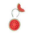 thumbnail image 1 of Disfraz de fruta de poliéster con diadema para actividades, escenario, accesorios de fotografía y festivales. Sandía tamaño infantil, 1 of 9