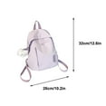 thumbnail image 3 of Summer Ins Preppy Style Color Backpack for Women All-Matching Small Schoolbag Travel Mini Backpack(Purple), 3 of 7