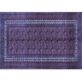 thumbnail image 1 of Ahgly Company Machine Washable Indoor Rectangle Persian Blue Traditional Area Rugs, 7' x 9', 1 of 4