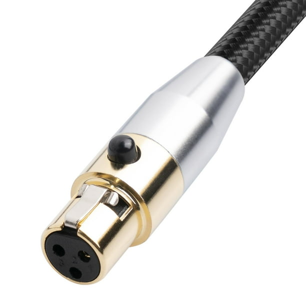 Tachiuwa 4.5mm MINI XLR Female to XLR Male Stereo Audio Adapter