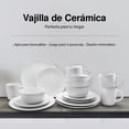 thumbnail image 2 of Vajilla de ceramica Blanco 16 pz, 2 of 3