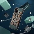 thumbnail image 4 of DistinctInk Clear Hybrid Case for Apple iPhone 15 (6.1" Screen) - Feline Frenzy: Whimsical Cats in Patterns - Raised Bezel Screen Guard, 4 of 8