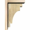 thumbnail image 3 of 6"W x 8"D x 12"H Mediterranean Rough Sawn Corbel w/Backplate, Douglas Fir, 3 of 9