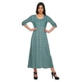 thumbnail image 1 of Moomaya 3/4 Sleeve Kurta Printed Women Long&nbsp;Kurti&nbsp;Summer Clothing For Women, 1 of 5