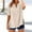 02 Khaki, variant on Weiqiqre Womens Summer Tops Plus Size V Neck T Shirts Summer Half Sleeve Tees Casual Loose Fit Cotton Tunic Tops
