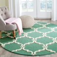 thumbnail image 2 of Safavieh Cambridge Teal Transitional Rug - Round 6', 2 of 2