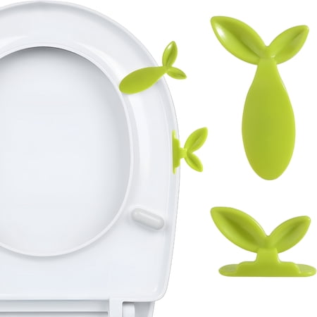 ACDANC 2 Pcs Toilet Seat Lid Lifter Cute Sprout Shape Toilet Seat Holder Lift Tools For Bathroom Home Travel Office Long and Short Versions Are Suitable for Different Toilet Surfaces