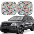 thumbnail image 1 of Saiise Colored Casino Chips for Foldable Car Sun Shades (2-Pack) Offer Sun Protection with an Easy-fold Design for Convenient Windshield Shading-Small, 1 of 6
