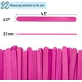 thumbnail image 2 of Craft Sticks, 200 Pack, 4.5 Inch, Pink Popsicle Stick, Popsicle Sticks for Crafts, Wood Sticks, Sticks for Crafting, Wax Sticks, Popsicle Stick Crafts for Kids, Wooden Sticks for Crafts, 2 of 5