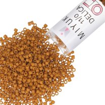Miyuki Delica Seed Beads – Size 11/0 (1.6 mm), DB2286, Frost Opaque Glaze Pecan, 7.2 g, Approx. 1440 Beads