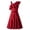 Red, variant on Arshiner Girls Dress One Shoulder Formal Ruffle Trim Birthday Party Dresses with Belted Pockets