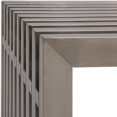 thumbnail image 4 of LeisureMod Eldert Gridiron 19" Brushed Stainless Steel Bench, 4 of 6